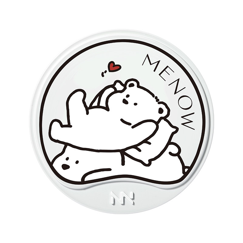 【明星同款】美诺乐乐熊限定蜜粉饼定妆散粉控油持久遮瑕大白饼