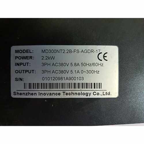 议价汇川变频器MD300NT2.2BFSAGDR17维修