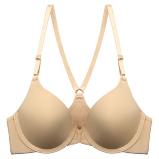岱夫人前扣文胸薄款聚拢美背防滑肩带内衣性感女运动Y型无痕胸罩
