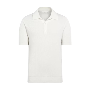 26夏季新品SUITSUPPLY米白色棉混纺男士Polo衫