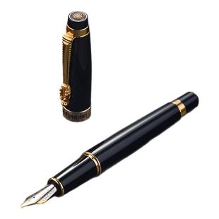 【年会礼品】HERO英雄钢笔1111墨水笔男士高档送老师礼品盒套装签字笔商务金属重弯尖签名美工笔三件套定制