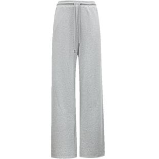 ONLY秋季时尚宽松高腰显瘦纯棉长裤休闲裤子|12441D003