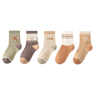 七巧板儿童袜子春秋款无骨舒适不掉跟男童袜冬季A类透气防臭棉袜