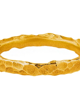 足金999黄金情侣对戒星辰之光