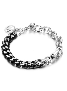 NFF男女钛钢欧美撞色拼接手链潮