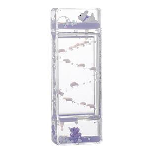 萌趣卡通项链兔油滴沙漏办公桌面减压装饰摆件生日礼物儿童玩具女