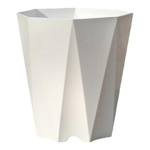 高颜值树脂花盆大口径客厅绿植加厚天堂鸟散尾葵高款八角钻石盆