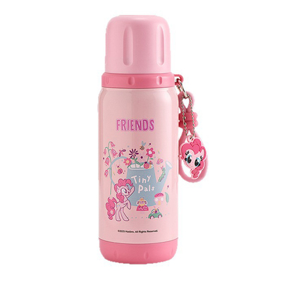 小马宝莉儿童保温杯316女孩小学生上学专用双饮杯便携小巧水杯