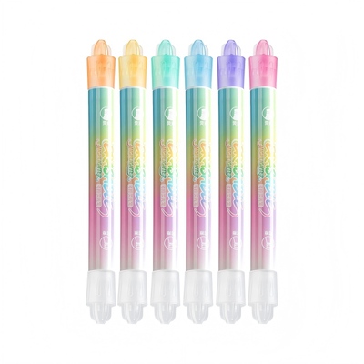 真彩可擦双头荧光笔叠色标记笔