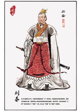 三国演义人物饭店餐厅无框画