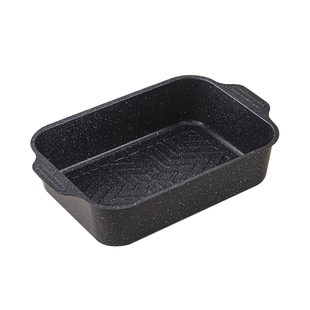 烤鱼专用烤盘长方形家用食品级不粘加厚烤鱼盘电磁炉燃气灶通用盆