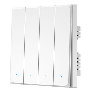 已接入米家智能开关控制面板四开蓝牙mesh无线小爱同学语音灯双控