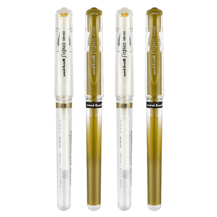 日本uni三菱高光中性笔金银白UMN-153婚礼会议签字笔绘画涂鸦1.0