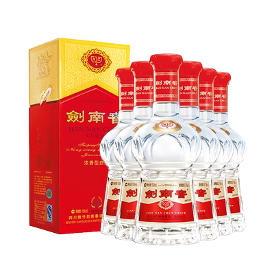 剑南春水晶剑52度陶坛558ml*6瓶