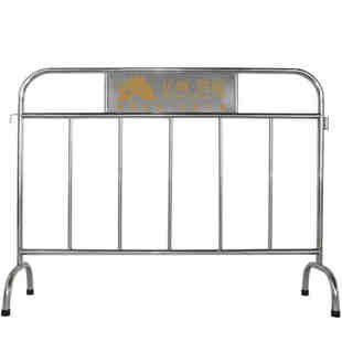 304不锈钢铁马移动护栏围栏隔离景区超市地铁学校安全定制LOGO