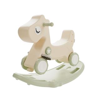 哈比树儿童摇马宝宝摇摇马二合一溜溜车周岁玩具婴儿防侧翻小木马