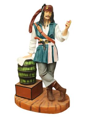 玻璃钢餐厅酒吧雕像手工摆件