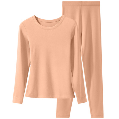 德绒发热保暖内衣女款加厚加绒冬季贴身含山羊绒秋衣秋裤打底套装