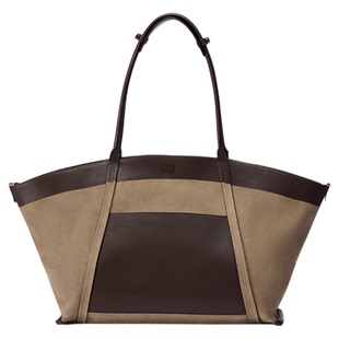 张俪同款Fabrique双面托特包翻翻包多用牛皮大号通勤女包