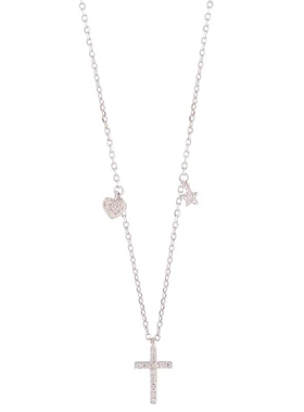 dreams多吊坠许愿成真水晶十字架