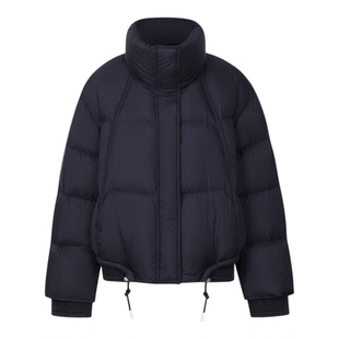 GCRUES商场同款休闲短款牛仔拼接羽绒服女冬保暖外套 G09D09A0662