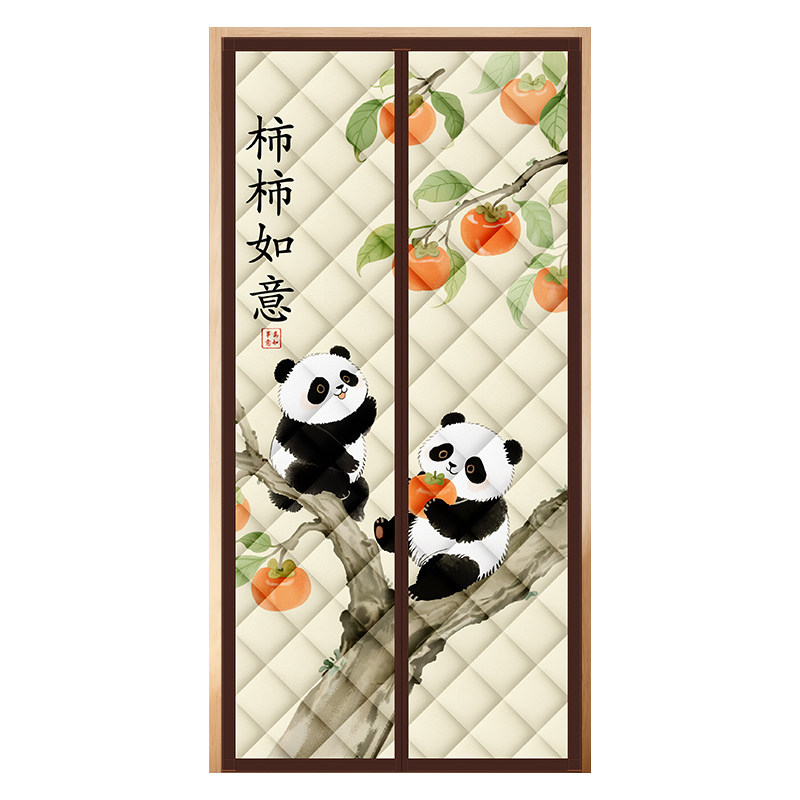 冬季保暖棉门帘加厚磁吸隔断帘