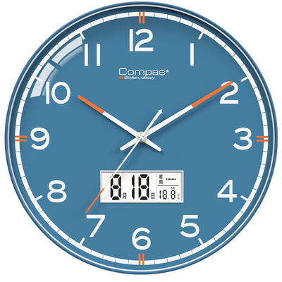 康巴丝超窄边静音挂钟