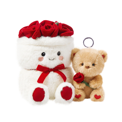 绿光派对花之约可可熊玩偶送礼物