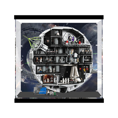适用乐高75419星球大战死星UCS积木收纳防尘罩场景展示盒收纳防尘
