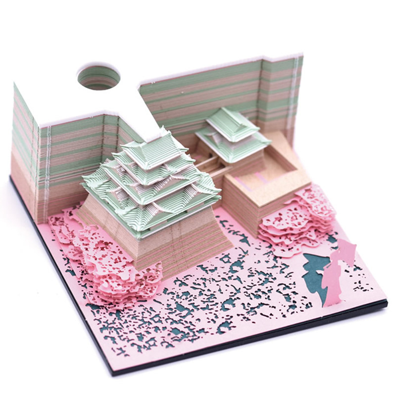 日本创意立体便签纸宫崎骏龙猫3d纸雕模型便利贴网红动漫礼品定制