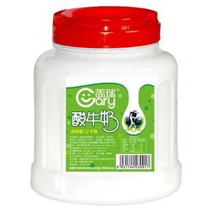 新疆盖瑞酸奶大桶装1.2kg水果捞网红原味浓缩风味老酸奶顺丰空运