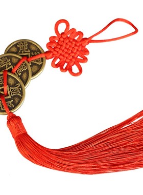 吉祥喜庆中国结床头挂件通宝铜钱