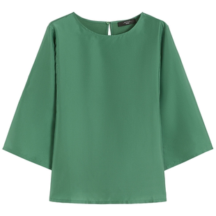 Weekend MaxMara 2026春夏新款女装真丝七分袖T恤5941036206&