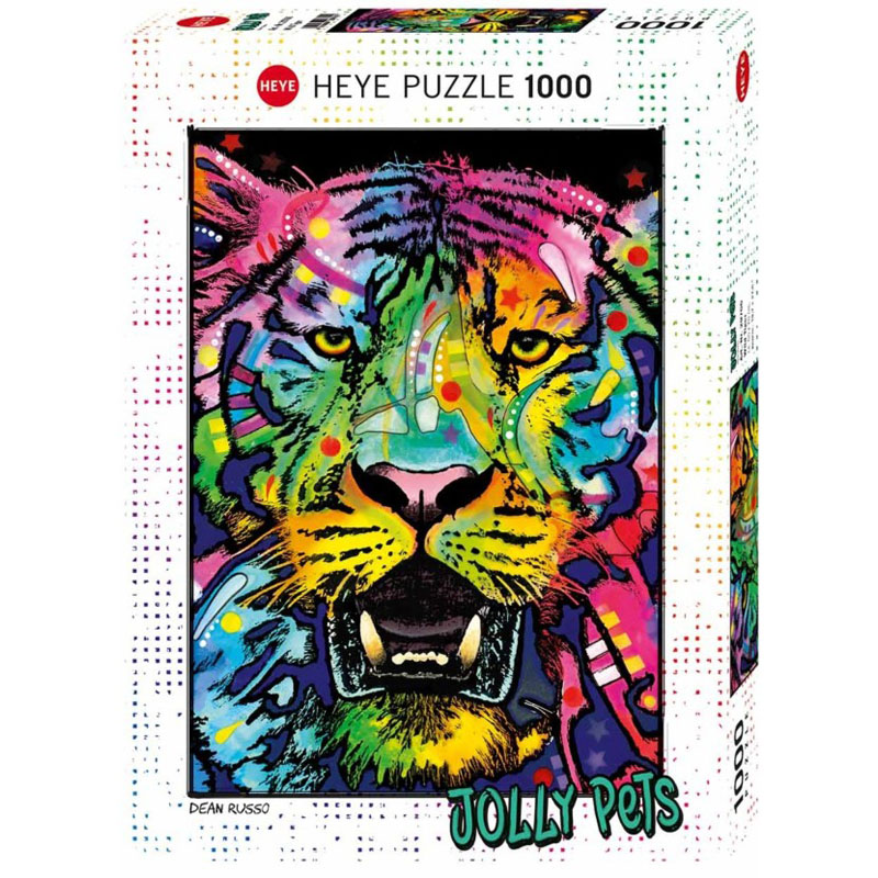 HEYE1000片进口拼图七彩老虎