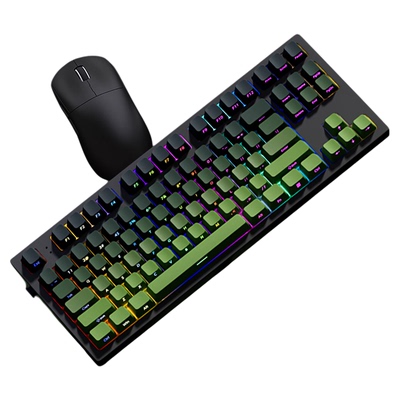 腹灵MK870Pro抹茶xGPW3键鼠套装