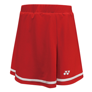 新款YONEX尤尼克斯羽毛球服裙裤半身裙yy红色裙子短裙百褶网球裙