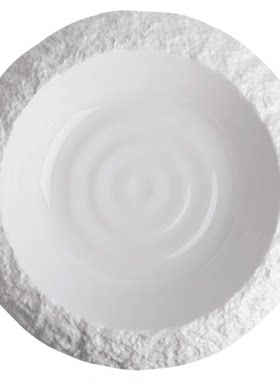 高级感异性陶瓷裙边深盘