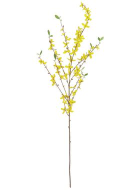仿真花迎春花小黄花假花插花客厅餐厅花桌面花束家居装饰绢花摆设