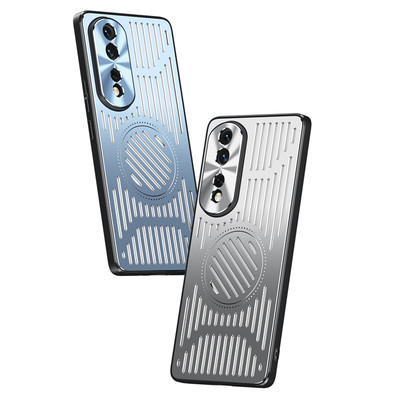 荣耀80铝合金简约轻奢风散热硬壳