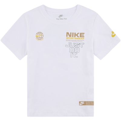 Nike耐克男子新款宽松透气休闲运动短袖针织衫小童T恤IO5964-100