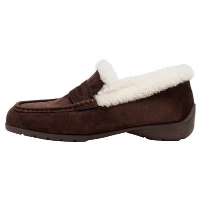 millies妙丽豆豆鞋女款冬季加绒棉鞋平底一脚蹬保暖休闲鞋