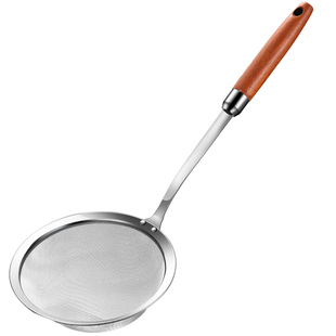 304不锈钢漏勺家用厨房细网过滤豆浆火锅勺饺子馄饨过滤网筛捞勺