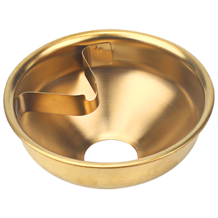 酒瓶改造烟灰缸盖子配件不锈钢盖子烟漏斗防风玻璃瓶切割烟灰盖子