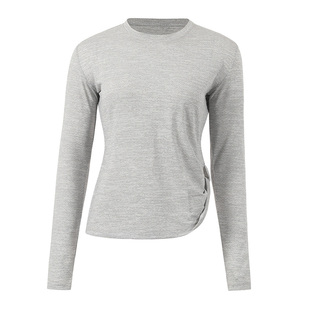 kk fitness速干运动长袖女瑜伽服罩衫修身显瘦透气健身上衣跑步