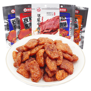 新香园爆浆牛肉干味辣条素牛肉孜然烤肉味肥牛豆制品儿时怀旧零食