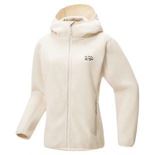 Ozark奥索卡25秋冬新品抓绒衣防风保暖百搭连帽抓绒开衫夹克女款