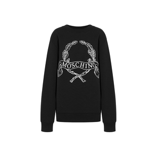 【新年礼物】Moschino/莫斯奇诺  Laurel Crown Logo棉运动衫