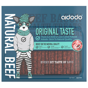 爱多多狗狗零食牛肉培根切片细卷肉条磨牙棒肉干成幼犬通用洁齿棒