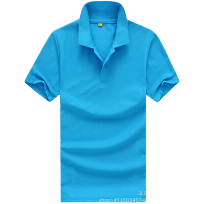 翻领短袖广告衫定制工作服t印字