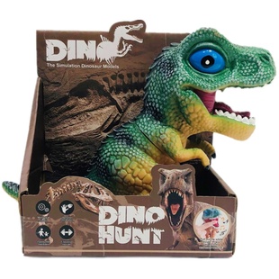 出口软胶恐龙小号搪胶卡通彩色儿童玩具礼盒礼物霸王龙甲龙科